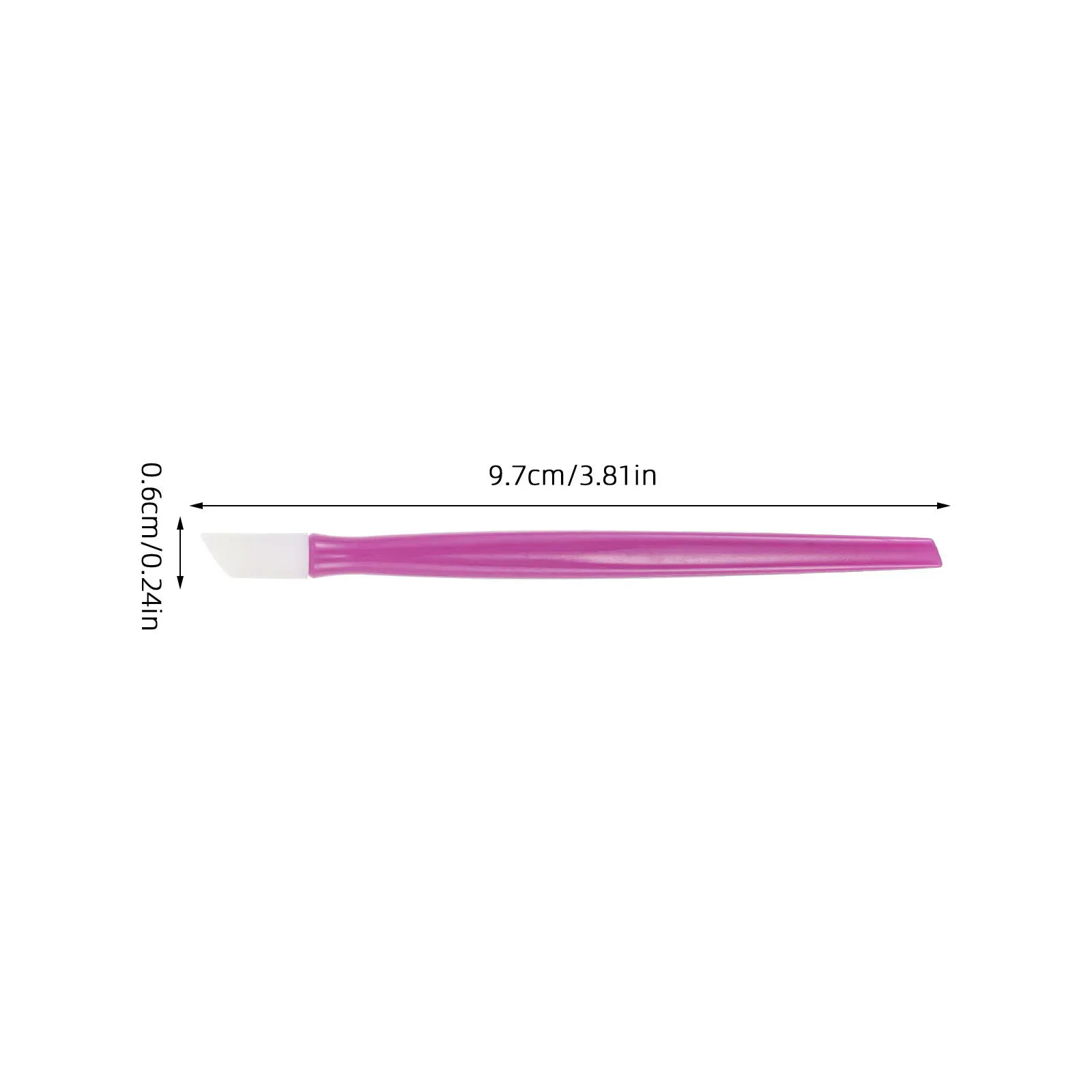 100 stks Art Pusher Professionele Manicure Stylus Pen Voor Nagelriemverwijdering Strass Plaatsing Nagelversiering Tool Rubberen Tip