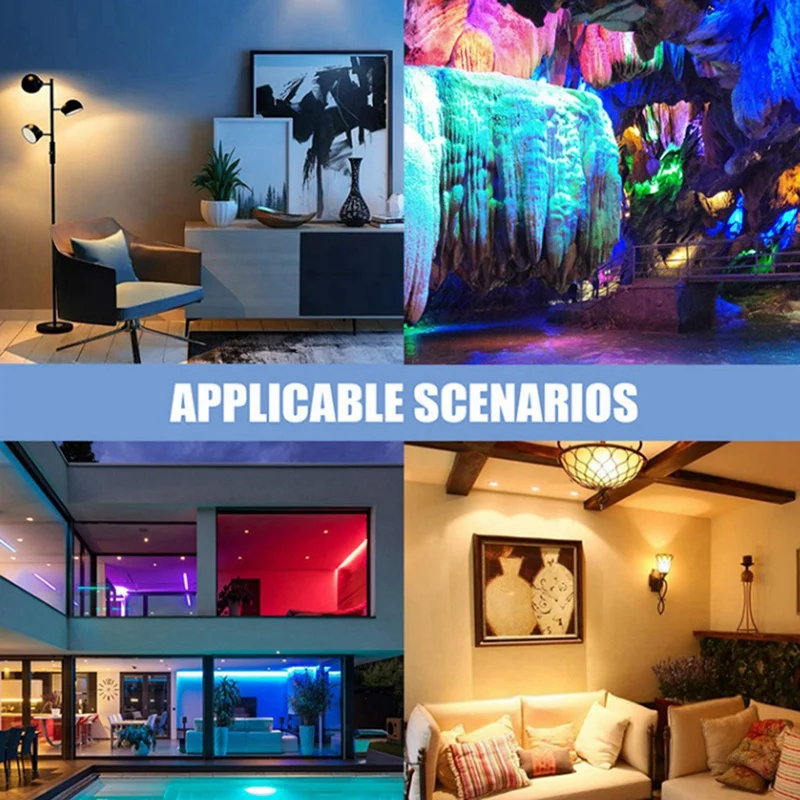 Y51A Tuya-Bluetooth-GU10-Smart-LED-Light-Bulb-Dimmable-6W-220V-Smart-Life-App-Control-Spotlight-Works-With-Alexa-Google-3Pcs