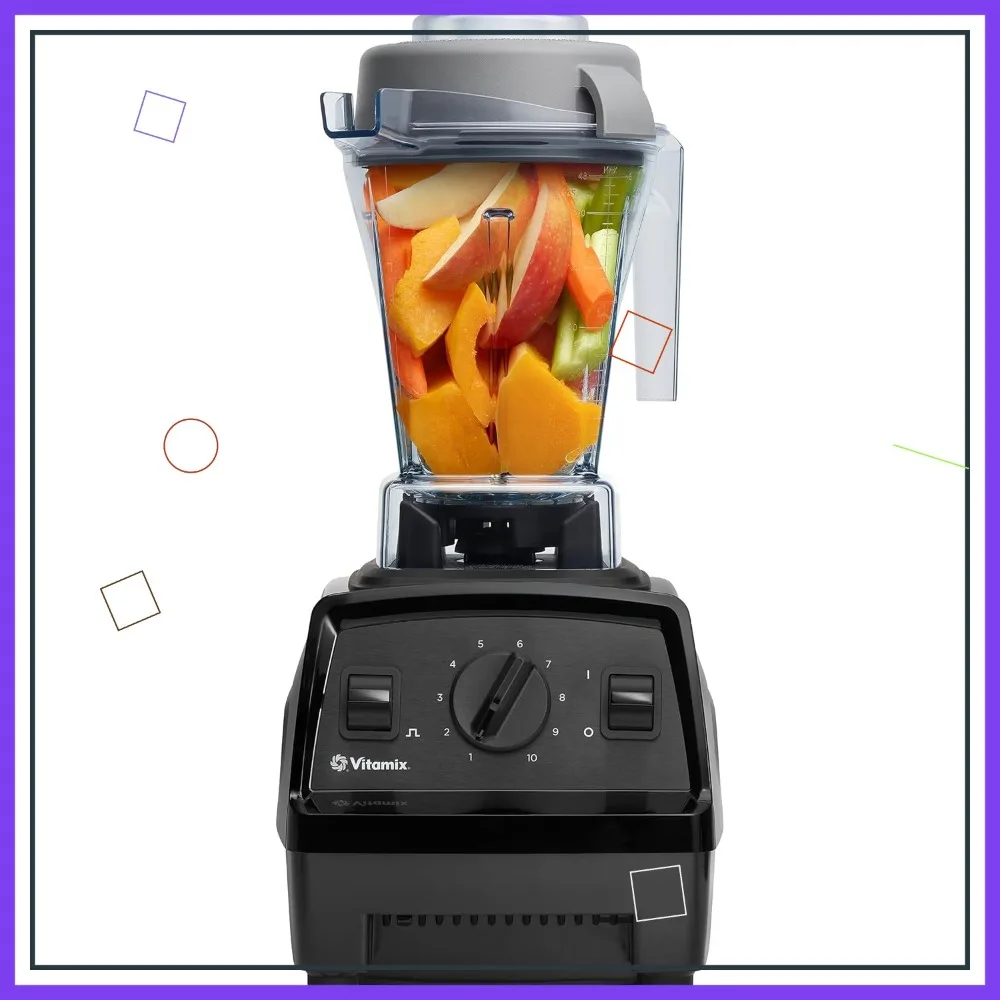 

Профессиональный 10-скоростной кухонный блендер для смузи, супов и соков с лезвиями из нержавеющей стали, функцией самоочистки, емкостью 48 унций