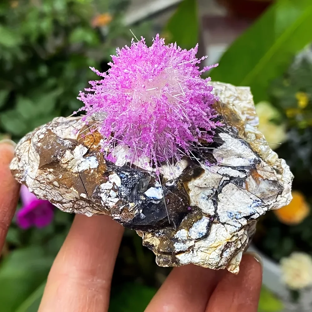 Artificial Morocco Needle Ironstone Mineral Specimen Man Made Radiating Needle Crystal Cluster Display Home Decor