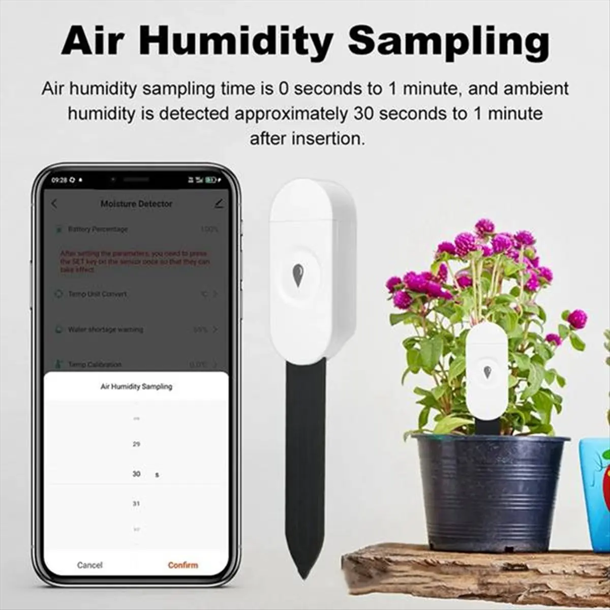 

Датчик влажности почвы Tuya, тестер температуры и влажности сада, автоматический детектор орошения для домашнего помощника Z2M