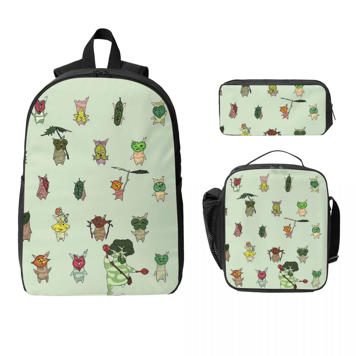 

Korok Backpack Student Boys Girls BookBag School Bag Laptop Shoulder Bags 3ps Insulated Lunch Bag Pencil Case