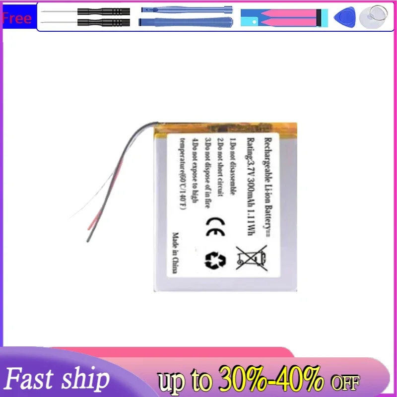 Batería confiable para auriculares Jabra Evolve 65 de 300 mAh