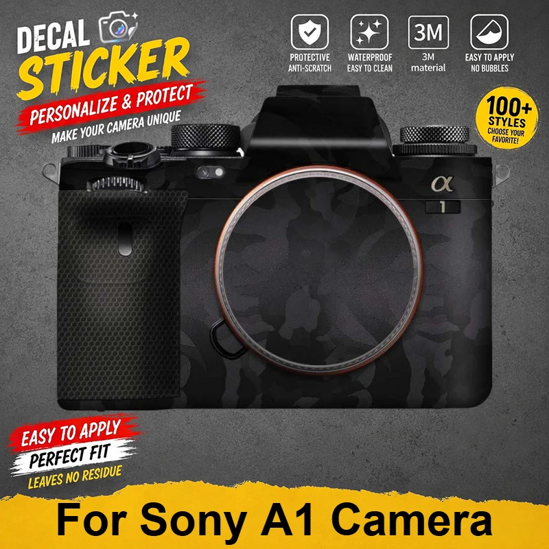 PrizMo Skin For Sony A1 Alpha 1 Decal Skin Vinyl Wrap Film Camera Body Protective Sticker Protector Coat ILCE 1 ILCE-1 Alpha-1