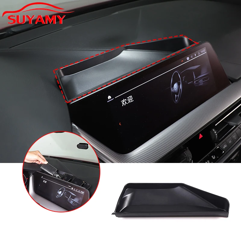 Für BMW 2er Limousine/1 Serie Fließheck 2020-2025 Auto Zentrale Steuerung Navigation Bildschirm Hinten Lagerung box Handy Fach LHD