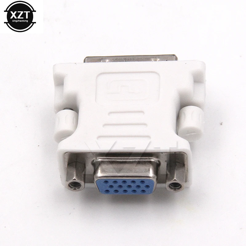 NEW DVI to VGA Adapter DVI-I Male 24+5 Pin to VGA Female Adapter HD Video Graphics Card Converter for PC HDTV Projector