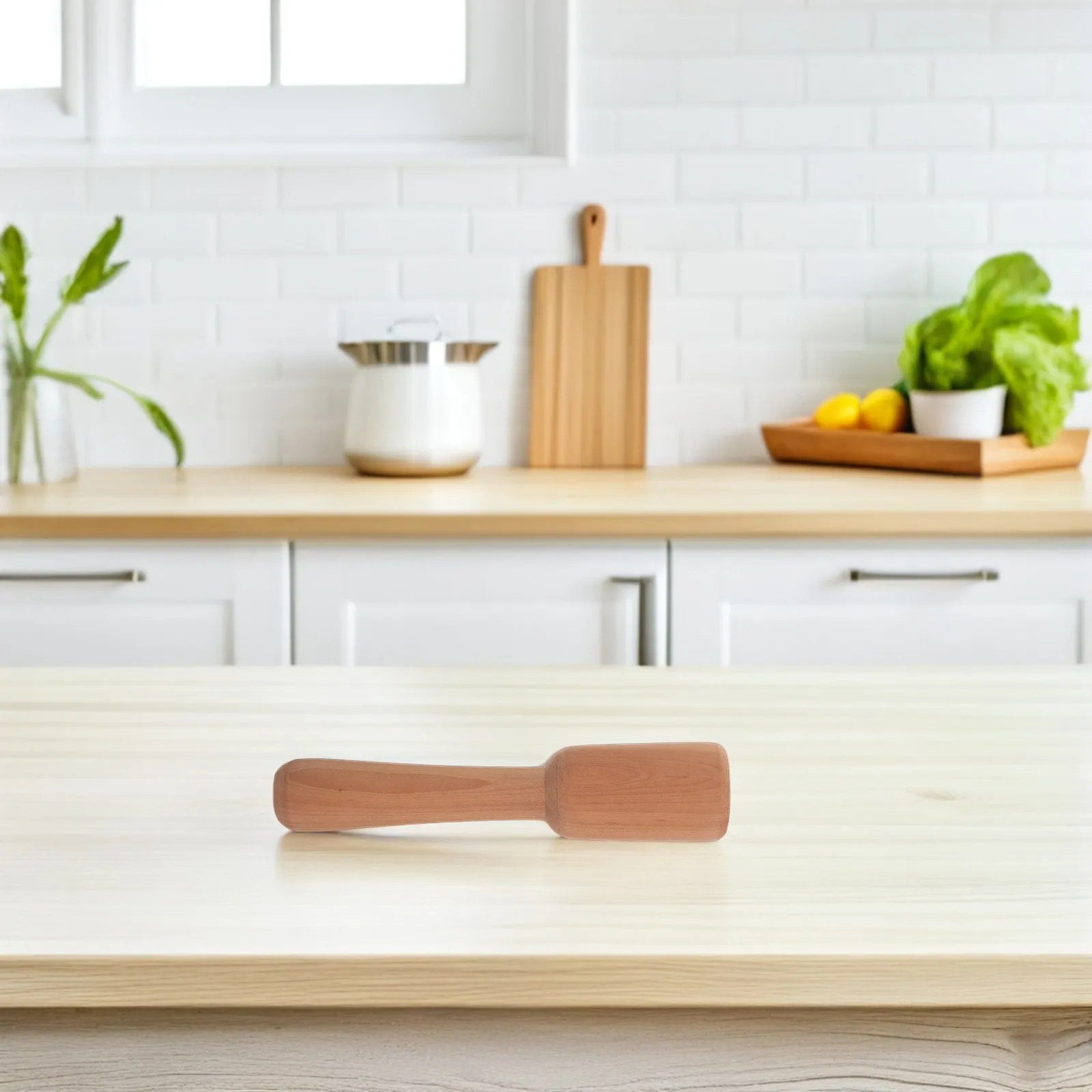 7.66in Wooden Sauerkraut Crusher Tamper Natural Wood Fermentation Pounder for Kimchi Pickle Sauerkraut Crusher Vegetable Pestle