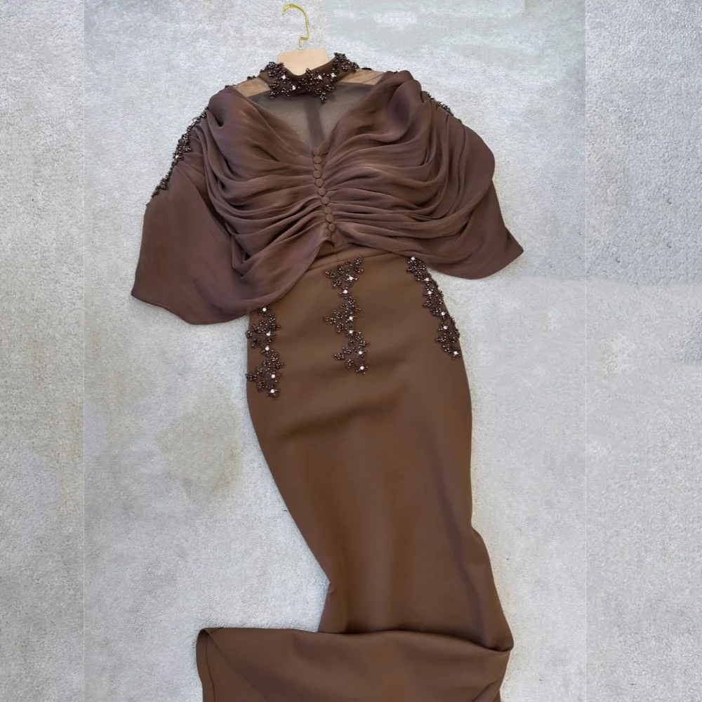 

Индивидуальные вечерние платья классического кроя с блестящими аппликациями, длинные элегантные платья для свадебных торжеств, высокое качество