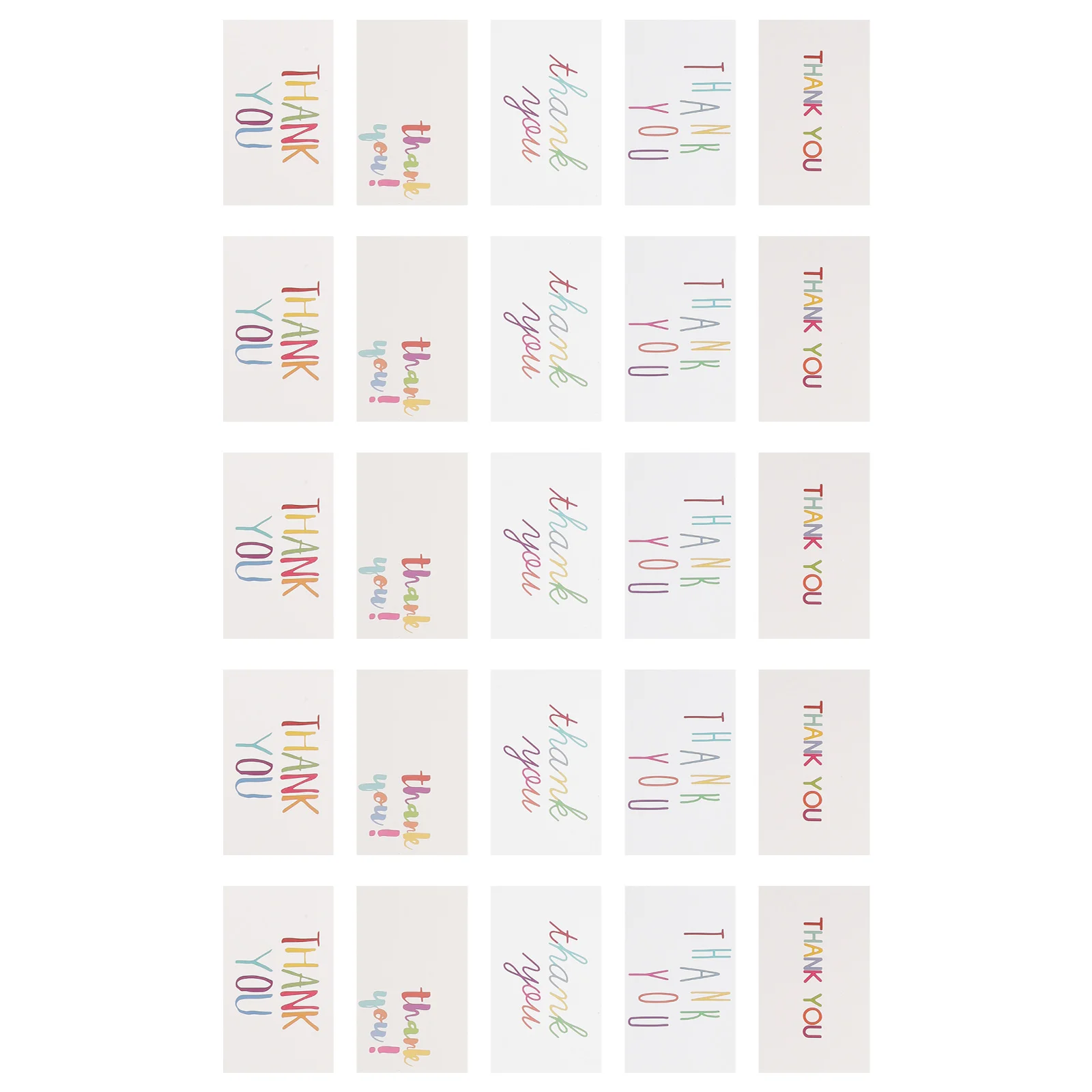 

150Pcs Thank You Cards Creative Festive Blessing Cards Ideal for Wedding Valentine Holiday Greetings Delicate Postcard