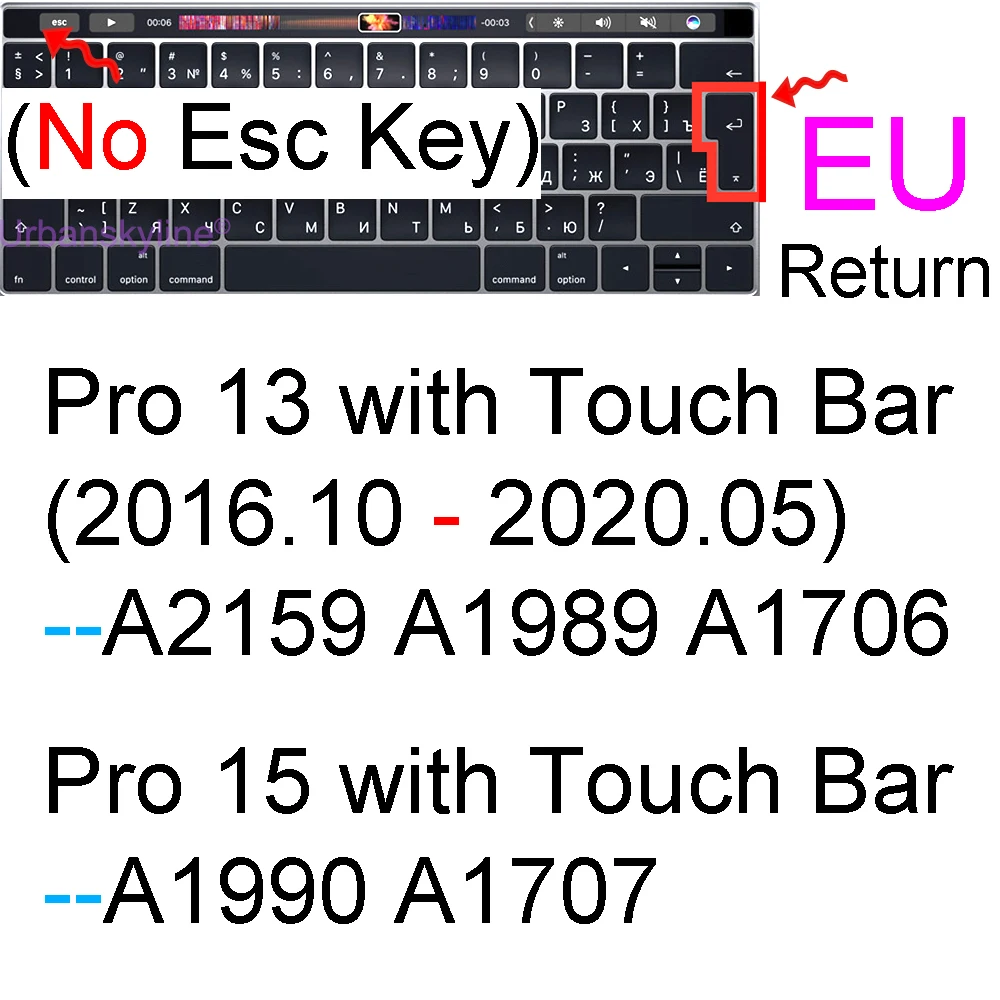 Tastatur Abdeckung für Macbook Air 13 M1 11 Pro 13 14 Max 16 Touch Bar ID 15 17 12 Retina silikon Protector Haut Fall A2337 A2442