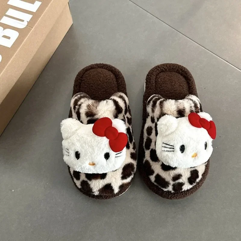 

Sweet Anime Ins Fashion Kawaii Hello Kitty Lovely Doll Shoes Cute Cartoon Print Home Indoor Slipper Lovely Gifts for Girls