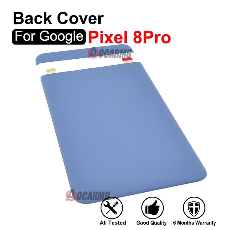 

For Google Pixel 8 Pro 8Pro Back Cover Top + Bottom Panel Bezel Housing Blue Lower Cover Frame Replacement Repair Parts