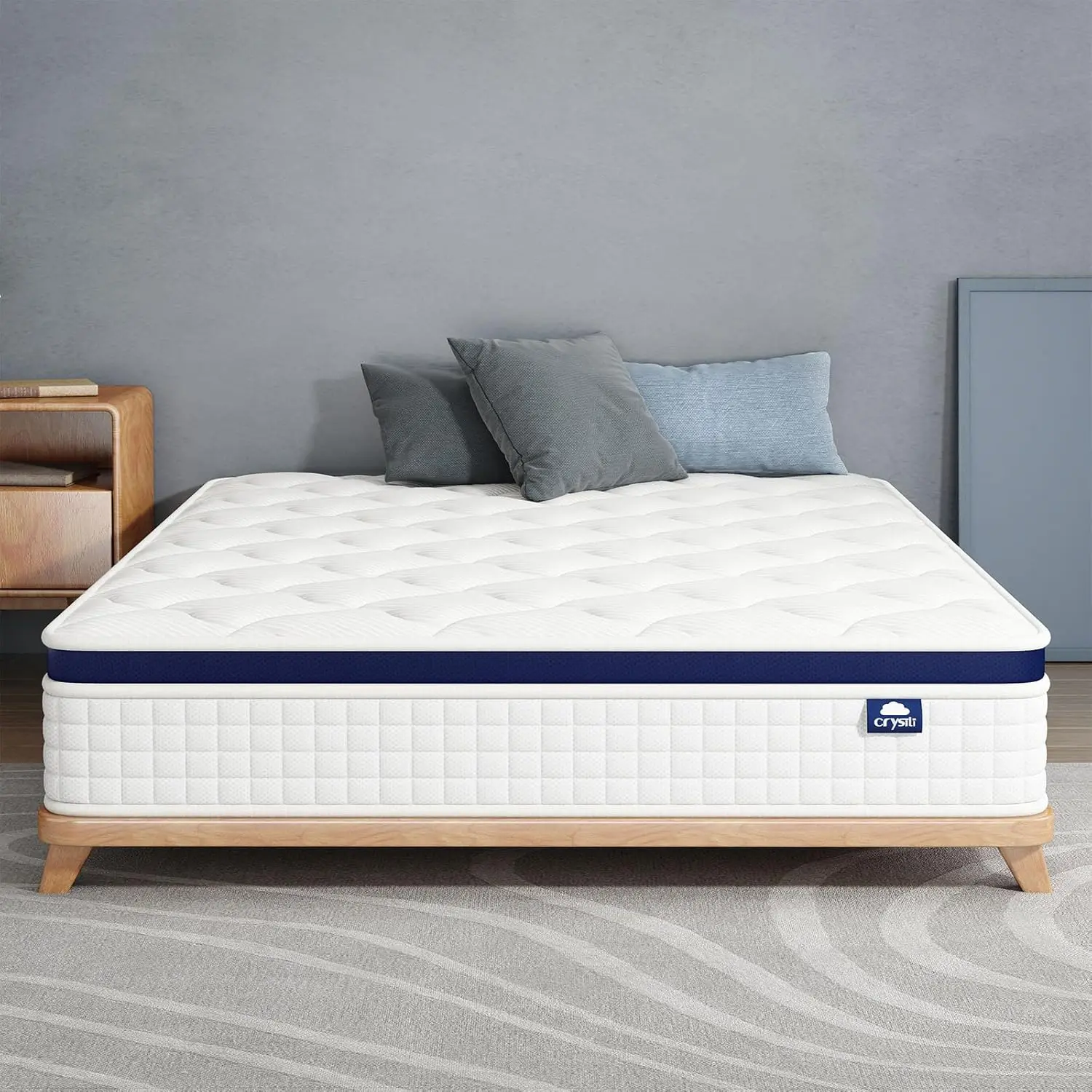 

Hybrid Mattress 12 Inch Full Medium Firm Support,Pressure & Pain Relief for All Sleepers,CertiPUR-US Certified,Motion Is