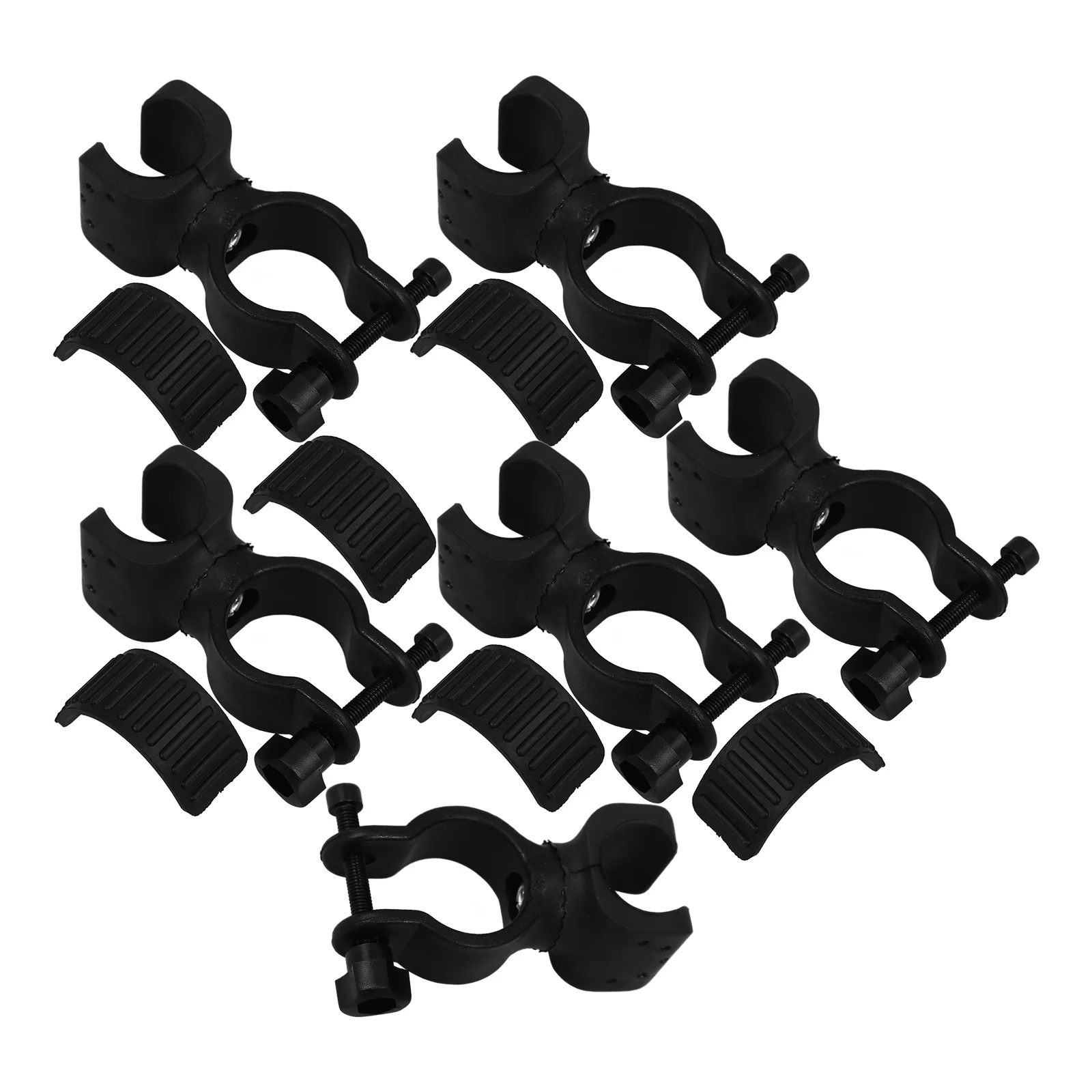 

6 шт., аксессуары для ходунков, держатели для фонариков, держатель для трости для инвалидной коляски, силовой стул, держатель для костыля, крепление для велосипеда