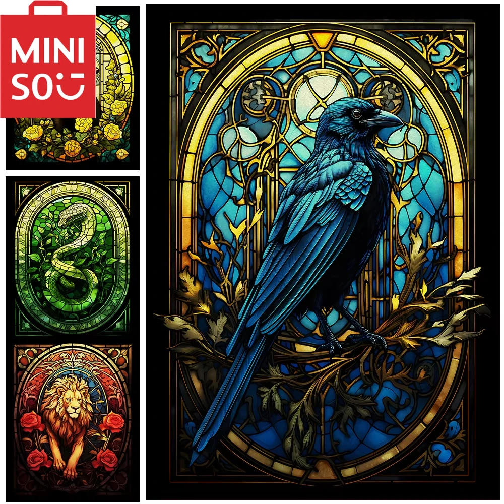 

MINISO картина маслом по номерам Гарри Поттер Волшебная школа четыре школа рисунок холст DIY картины по номерам домашний декор