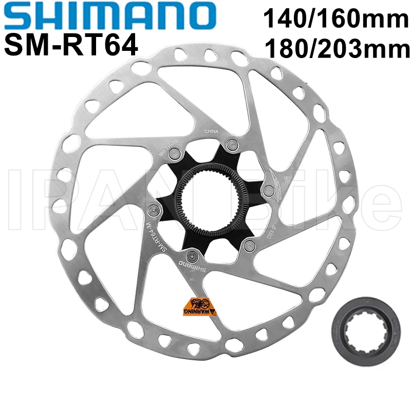 Shimano XT SLX DEORE GRX SM-RT64 Center Lock Hydraulic Brake Rotor Technology MTB RT64 160MM 180MM 203MM 220MM