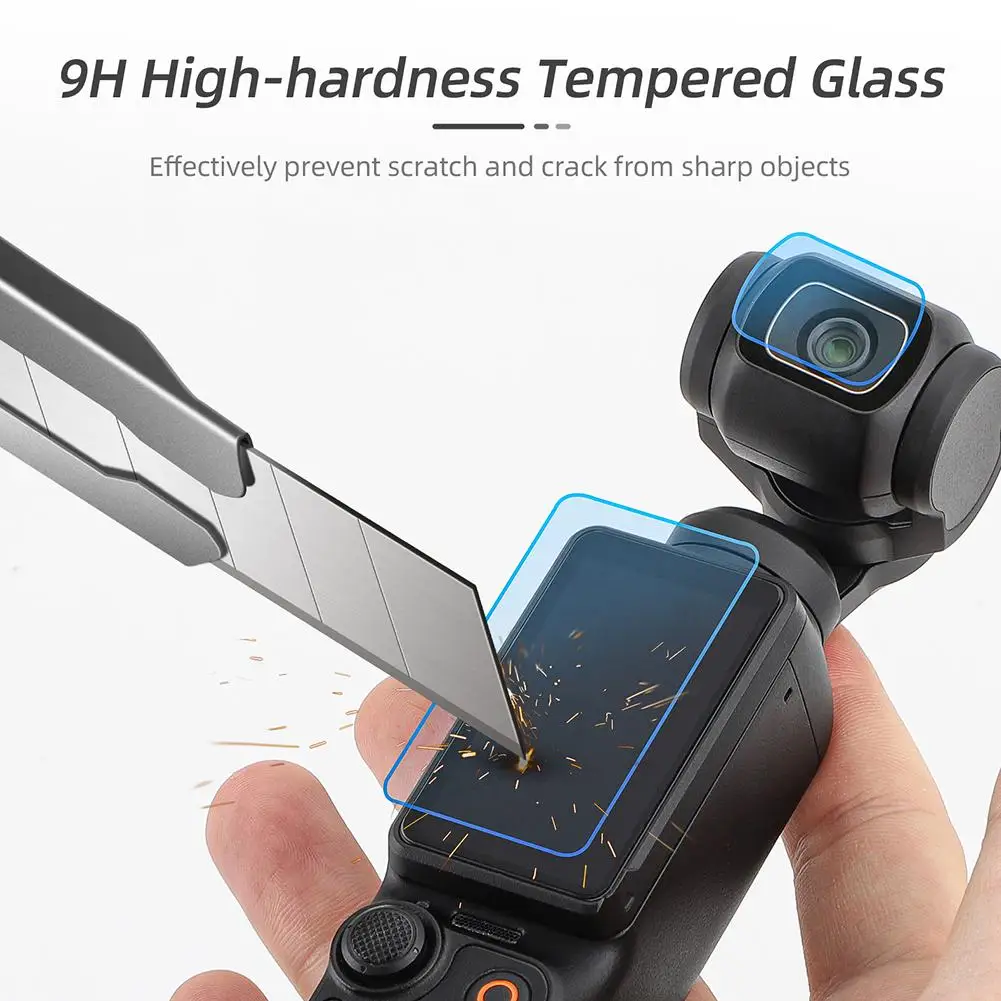 HD Glass Film for DJI Osmo Pocket 3 Tempered Glass Front Rear Screen Protector Lens Protective Film osmo pocket 3 Accessori C3K5