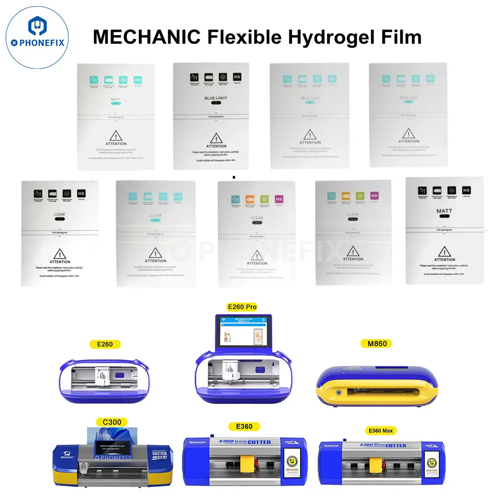 

MECHANIC Flexible HD Hydrogel Film Phone LCD Screen Protector Anti-blue Matte Frosted Flexible Films For Intelligent Cut Machine