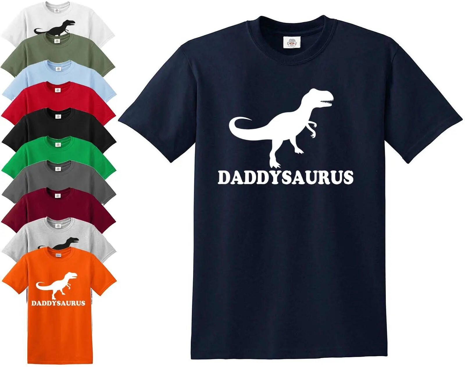 Daddysaurus Inspired Dinosaur Father's Day T Shirt Rex Dad Great