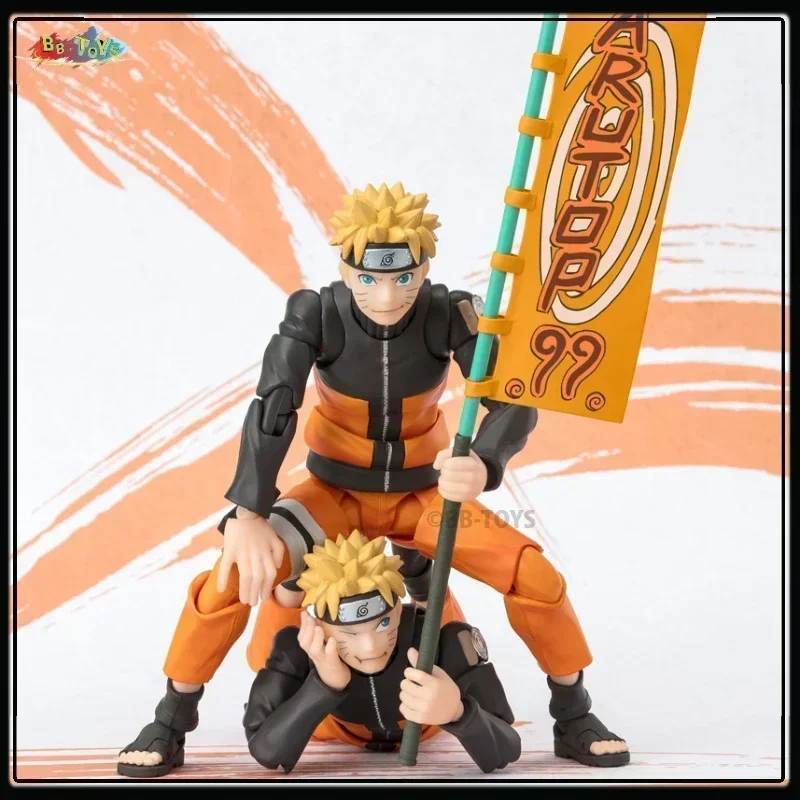 In Stock Bandai Anime Original  SHF Shippuden S.H.Figuarts NARUTO UZUMAKI NARUTOP99 Edition Action Figure Model Toys Doll