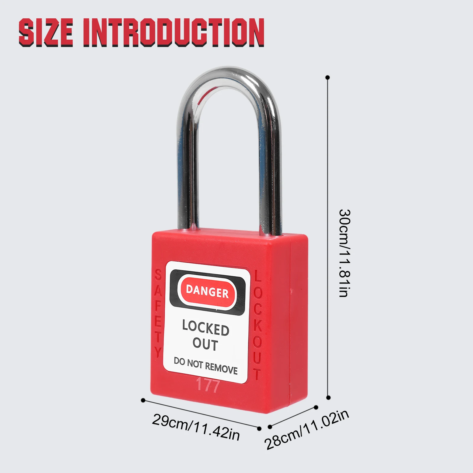 Lockout Tagout Locks Loto Tags Lockout Locks Keyed Different Loto Safety Padlock (304)