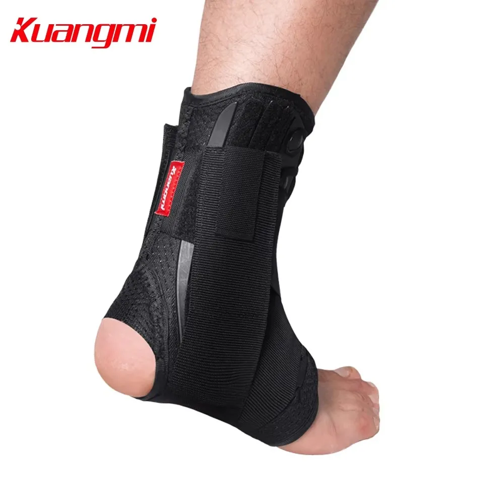 Kuangmi Adjustable Ankle Brace Immobilized 2 PCS Bandage Support Foot Stabilizer Sprain Injury Guard Protector Ankle Straps