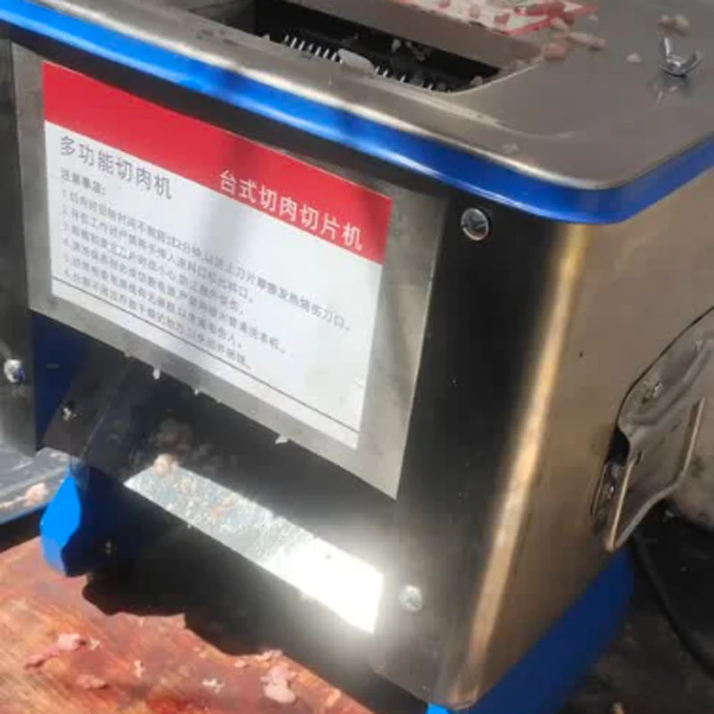 Electric Meat Slicer Commercial Automatic Meat Cutting Machine Meat Slice Dicing Machine Small Desktop