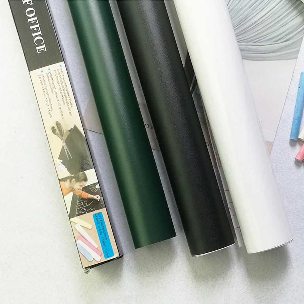 

Eco Friendly Chalkboard Wallpaper 60x200cm Removable Reusable PVC Material Easy to Write Wipe Remove Home Office