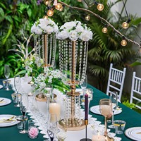 10PCS Wedding Centerpieces Table Decoration Acrylic Crystal Flower Stand Stage Party Birthday Wedding Props