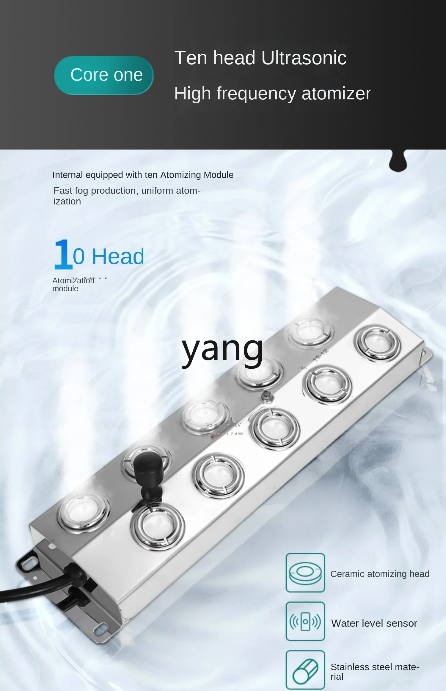 CX Humidifier Spray Ultrasonic Air Textile Humidifier Workshop Moisture