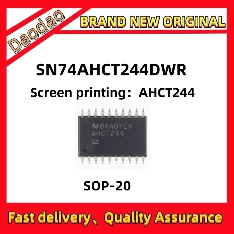 

10 SN74AHCT244DWR screen printing AHCT244 74AHCT244D Wide-body 7.2MM SOP-20 new original