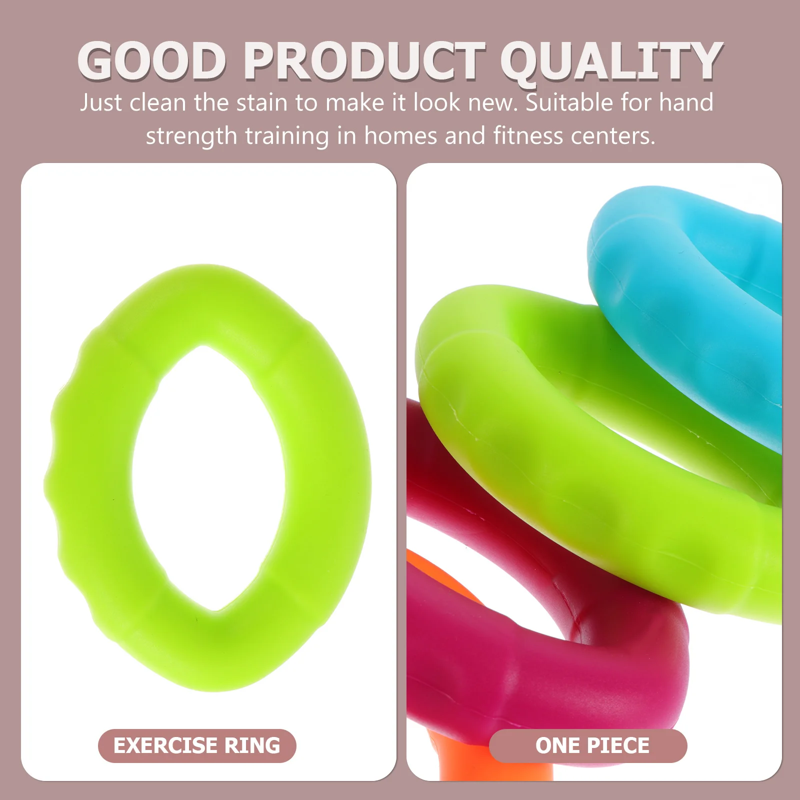 4 قطعة حلقة قبضة سيليكون مرن قوي لتدريب قوة اليد المضادة للانزلاق تدليك المنزل السفر اللياقة البدنية التمارين #3