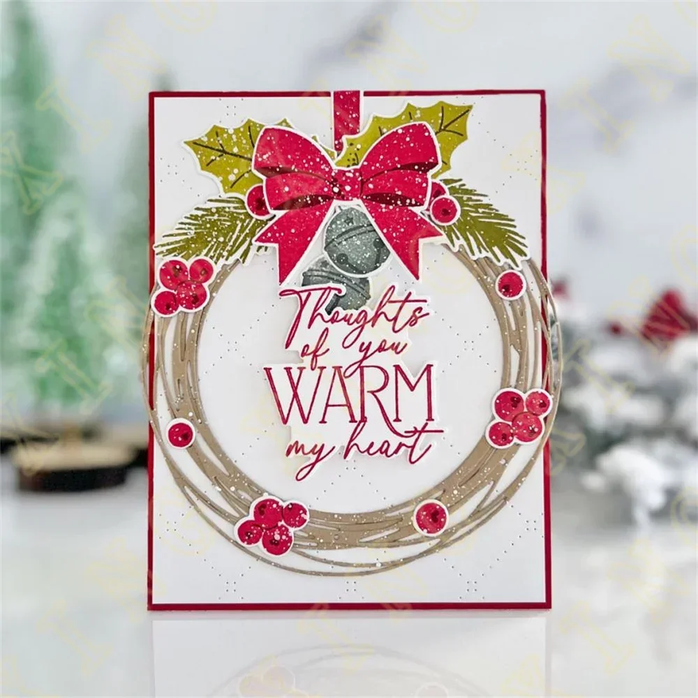 Vintage Holiday Flair Metal Cutting Dies and stamps DIY Scrapbooking Card Stencil Paper Cards Handmade Album Stamp Die Sheets view 5