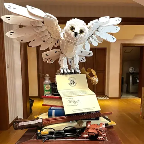 3010 delar samlarobjekt med fågelarkitektur; Montera modell 76391; Minnesleksak; Presentset för barn 12 best sales Lego 75341 - №7