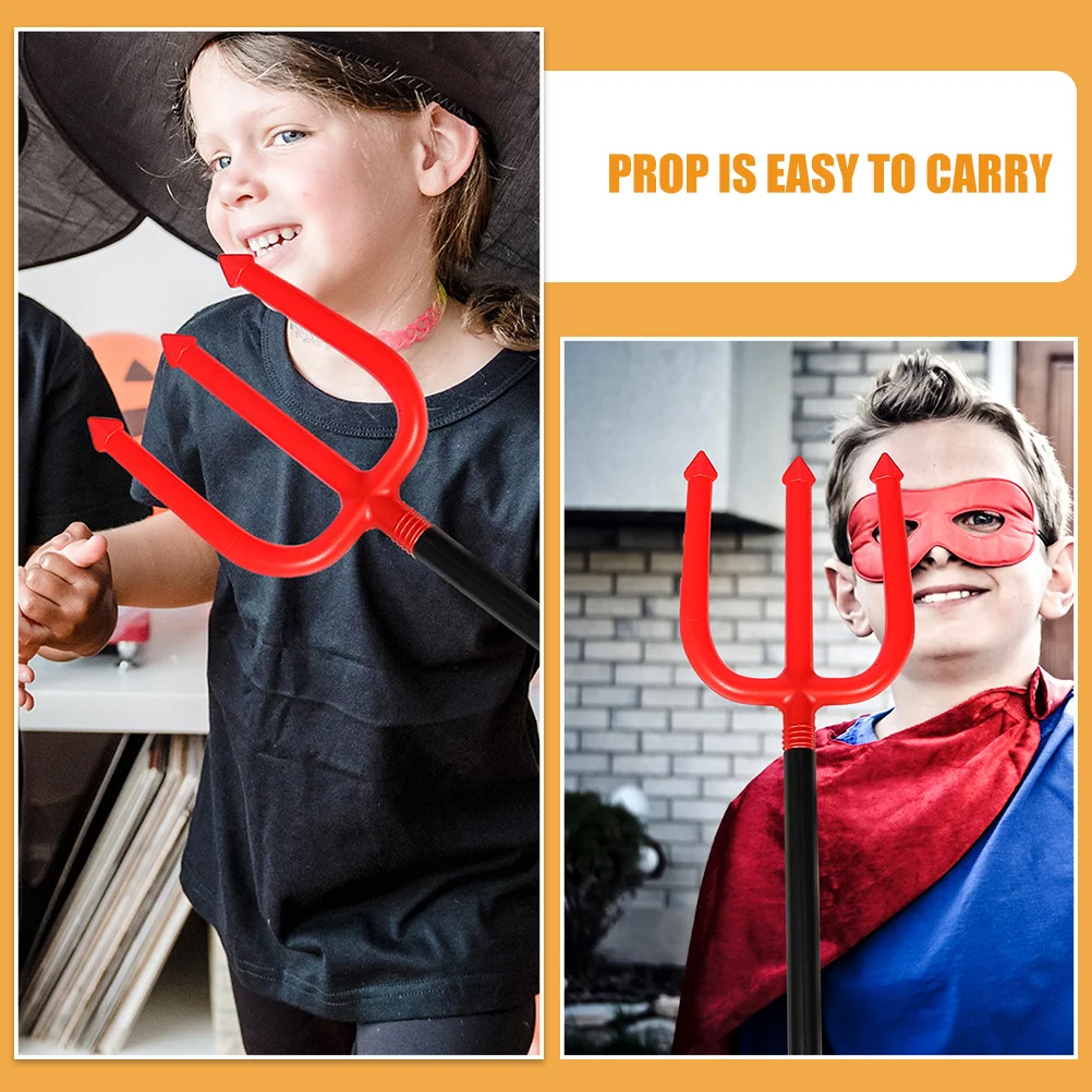 2 Stück abnehmbare Dämonen-Requisite, 42,8 Zoll, verstellbarer Griff, Halloween, Cosplay, Party, Teufel, Kostümzubehör