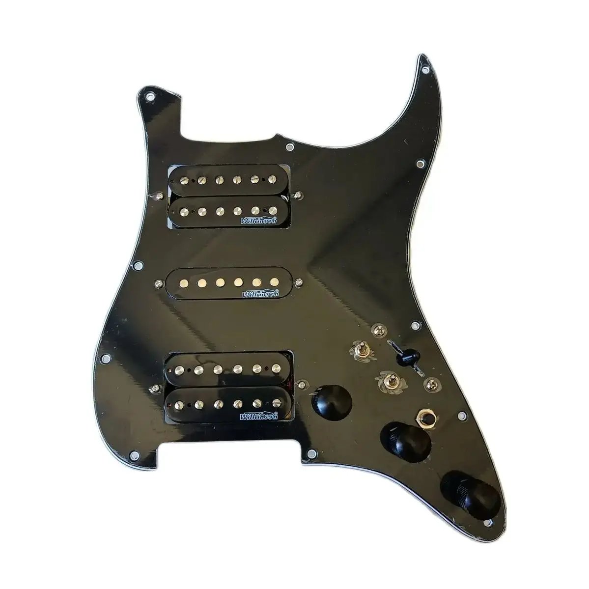 HSH Prewired USA Pickguard Harness Black Wilkinson Pickups Multifunction Coil Split Switch 7 Way Toggle Guitar Parts