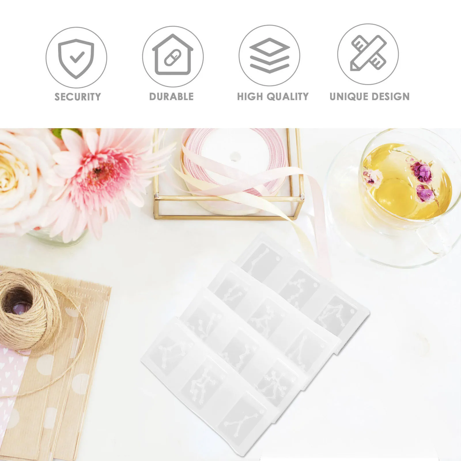 

4Pcs Constellation Necklace Molds Flexible Silicone DIY Jewelry Making Kit Washable Reusable for Epoxy Resin Crafts Simple