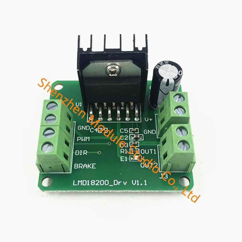 LMD18200T DC Motor Driver Module Board PWM Adjustable Speed 3A Can realize forward/ reverse FOR UNO R3 Robot