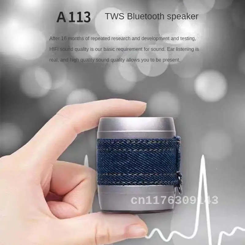 

A113 Metal Bluetooth Speaker Mini Wireless Small Steel Cannon Bluetooth Speaker Desktop Outdoor Portable Bluetooth Speaker