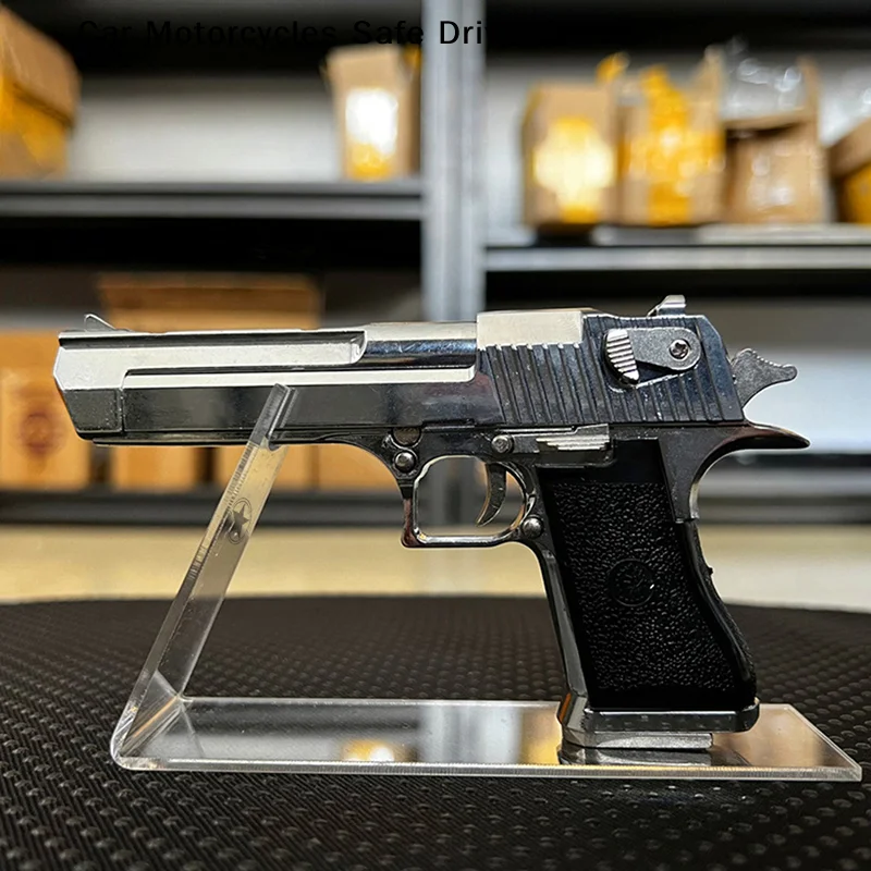 1pcs New Boutique Store Display Props Clear Acrylic Outdoor Pistols Holder Gun Model Showing Gun Display Stand Rack 12*3.8*7.8cm