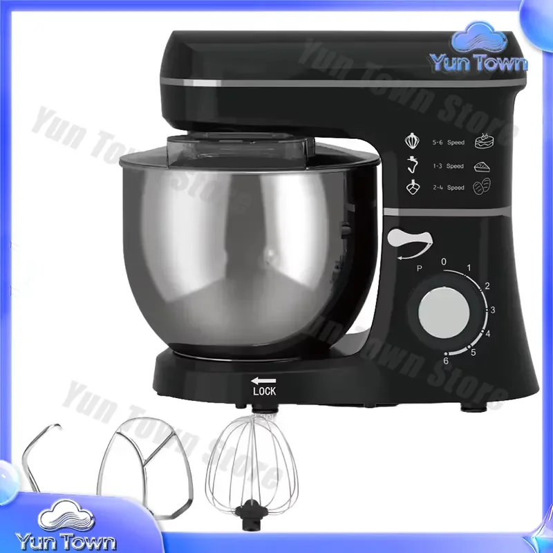 8L Household Dough Mixer Chef Mixer for Kitchen Appliances Food Processor Stand Mixer for Baking Cooking Dough Kneading