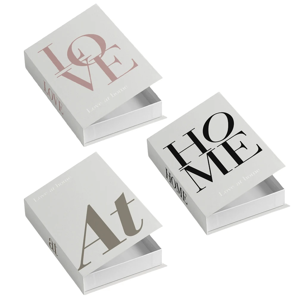 Elegant Decorative Storage Option Fashion Design Books 26.7*17*4.2cm Decorative Book Box Premium Feel Robust Materials
