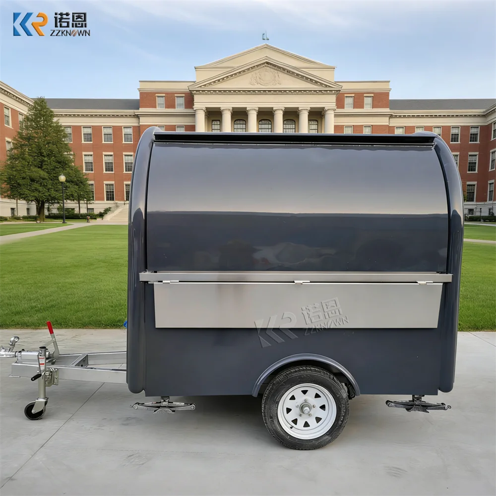 Fully Equipped Pizza Snack Ice Cream Catering Truck Food Trailer Portable Commercial Food Truck With Full Kitchen Equipments