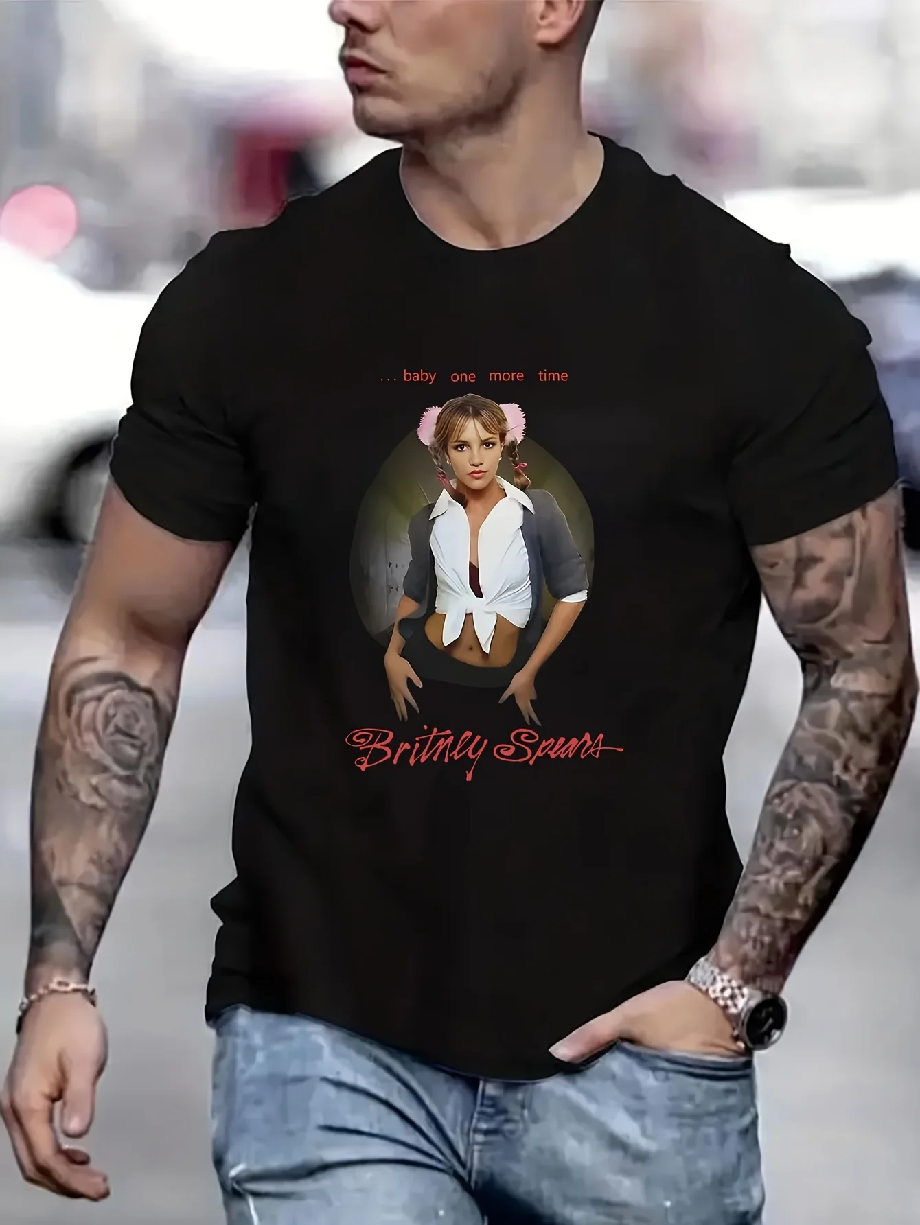 

Футболка для пар Britney Spears Baby One More Time, эстетичная одежда, топы для девочек, футбольные рубашки, топы 202, B5023627