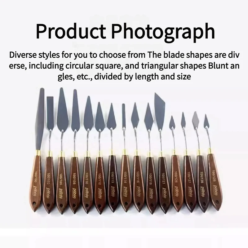 Pebeo 수입 유화 스크레이퍼 수채화 그림, 아크릴 그림, 유화, 안료 혼합 칼에 적합