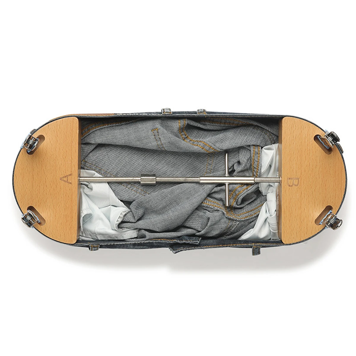 Shape-Saving Solution Wood Adjustable Buckle Hat Stretcher For Any Hat Adopting Four-way Expansion Prevents Local C