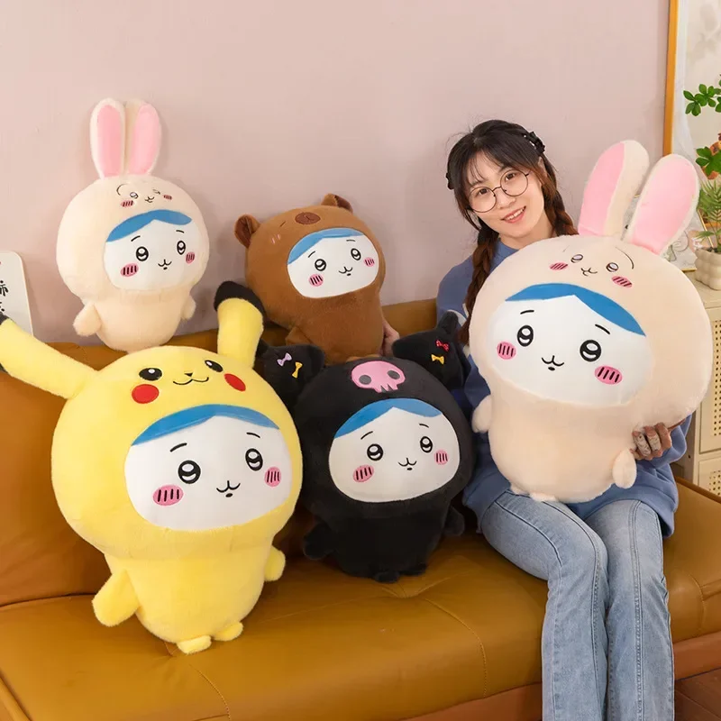 

Oversize Chiikawa Plush Toys Cute Hachiware Plushie Kawaii USAGI Soft Stuff Doll Toy Room Decor Bedhead Pillow for BIrthday GIft