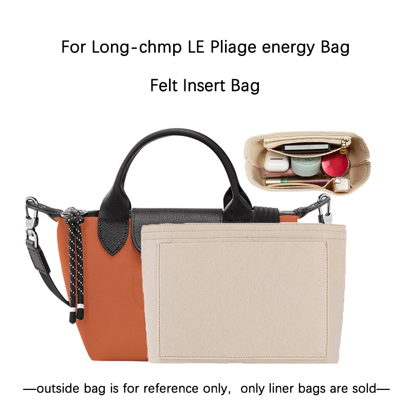 Felt bag organizer for the Long-chmp Mini bag wallet Organizer inserts
