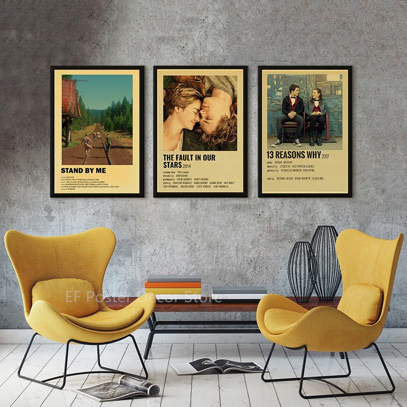 Classic Movie Poster Hot TV Show Kraft Paper Prints Posters Vintage Home Room Wall Decor Art Picture Stand By Me Retro Painting