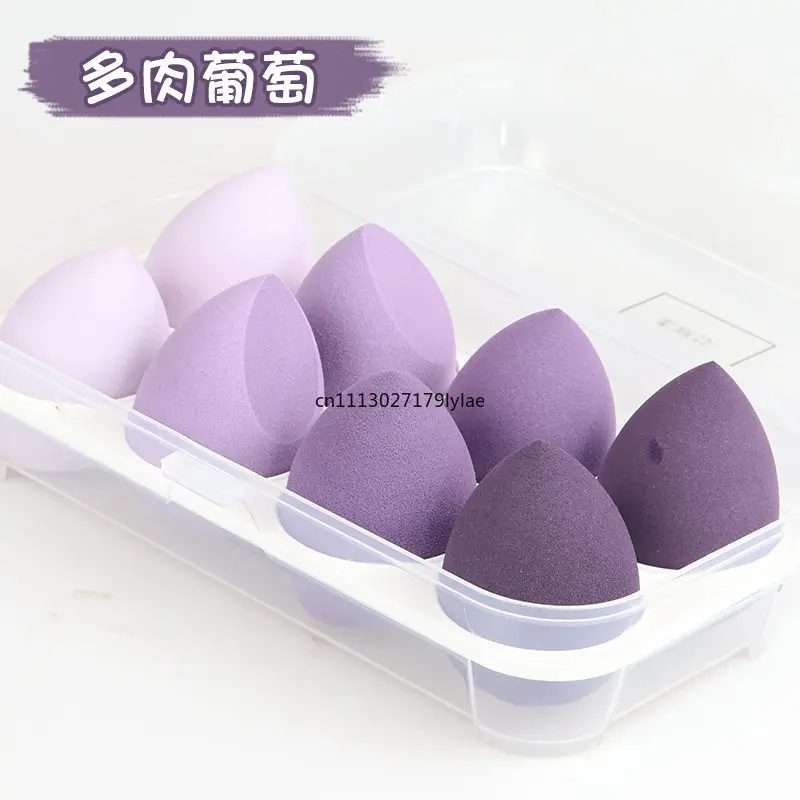 Aplicable a la esponja Beauty Blender, aplicador de maquillaje tipo huevo, herramienta de maquillaje para uso en seco y húmedo, set de Beauty Blender.